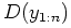 $ D(y_{1:n})$