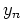 $ y_{n}$
