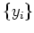$ \left\{y_{i}\right\}$