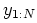 $ y_{1:N}$