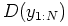 $ D(y_{1:N})$